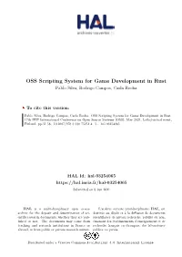 OSS Scripting System for Game Development in Rust Pablo Silva, Rodrigo Campos, Carla Rocha