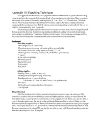 Appendix III: Sketching Techniques