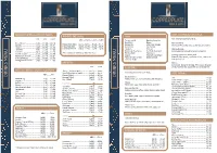 Drinks Menu Drinks Menu