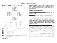 Fourth Suit Forcing to Game