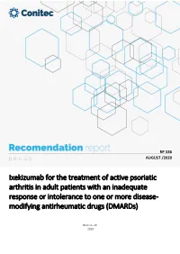 Ixekizumab for the Treatment of Active Psoriatic Arthritis in Adult Patients