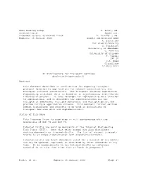 TAPS Working Group T. Pauly, Ed. Internet-Draft Apple Inc. Intended Status: Standards Track B