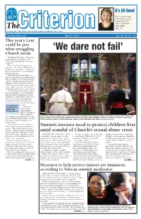 'We Dare Not Fail'