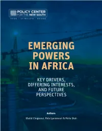 Emerging Powers in Africa