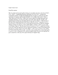 Ovid's Fasti Panel Description