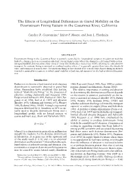 The Effects of Longitudinal Differences in Gravel Mobility on the Downstream Fining Pattern in the Cosumnes River, California