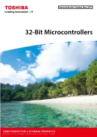 Toshiba 32-Bit Arm Core-Based Microcontroller Product Guide