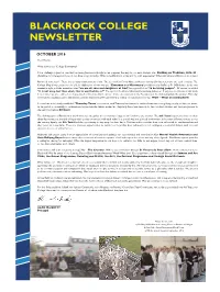 Autumn 2016 Newsletter