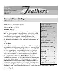 Normanskill Farm Site Report by Tristan Lowery