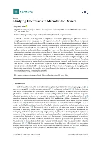 Studying Electrotaxis in Microfluidic Devices
