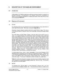 8 Description of the Baseline Environment