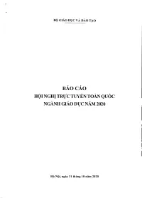 Ba. 0 Cao Hoi Nghi Triic Tuyen Torn Quoc Nganh Giao Dix Nam 2020
