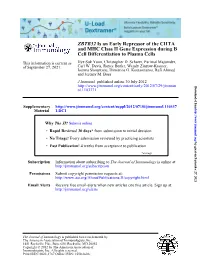 Cell Differentiation to Plasma Cells B and MHC Class II Gene Expression