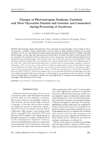 Changes of Phytoestrogens Daidzein, Genistein and Their Glycosides Daidzin and Genistin and Coumestrol During Processing of Soyabeans