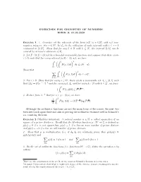 Exercises for Geometry of Numbers Week 8: 01.05.2020