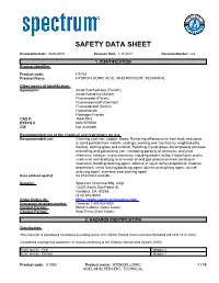 SDS Contains All of the Information Required by the CPR
