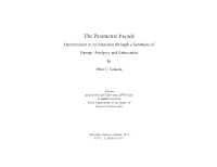 The Parametric Façade Optimization in Architecture Through a Synthesis of Design, Analysis and Fabrication