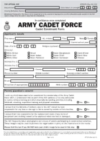 Army Cadet Form:Layout 1 20/4/12 08:43 Page 1