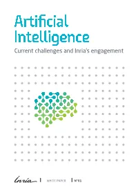 Artificial Intelligence Current Challenges and Inria's Engagement