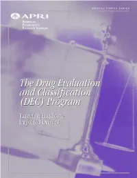(DEC) Program the Drug Evaluation and Classification