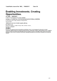 Enabling Investments. Creating Opportunities
