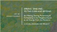 Socially Engaged Art Project to the Curb and B.Pdf