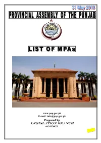 Address List of Members