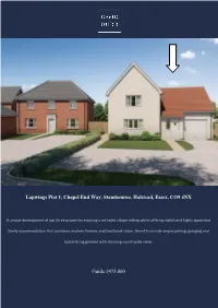Lapwings Plot 1, Chapel End Way, Stambourne, Halstead, Essex, CO9 4NX