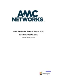 AMC Networks Annual Report 2020
