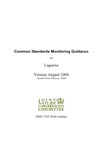 Common Standards Monitoring Guidance for Lagoons Contents