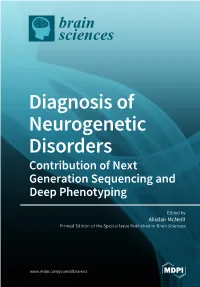 Diagnosis of Neurogenetic Disorders Contribution of Next Generation Sequencing and Deep Phenotyping