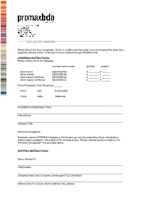 Please Fill out This Form Completely. Check Or Credit Card Information Must Accompany This Order Form