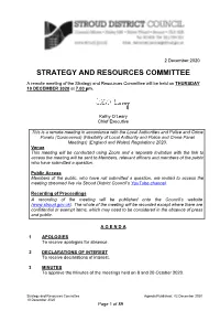 Strategy and Resources Committee