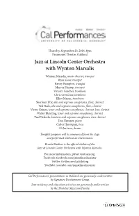 Jazz at Lincoln Center Orchestra with Wynton Marsalis