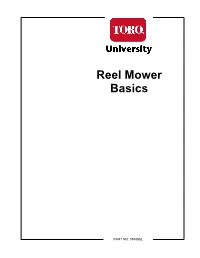 Reel Mower Basics