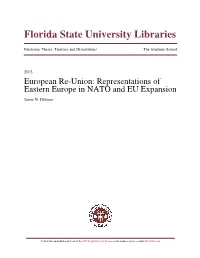 Representations of Eastern Europe in NATO and EU Expansion Jason N