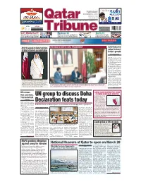UN Group to Discuss Doha Declaration Feats Today