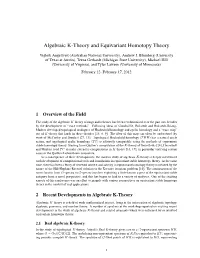 Algebraic K-Theory and Equivariant Homotopy Theory