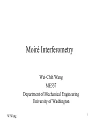 Moiré Interferometry