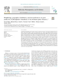 Morphology, Geographic Distribution, and Host Preferences Are Poor Predictors of Phylogenetic Relatedness in the Mistletoe Genus
