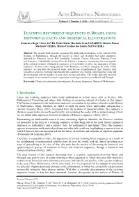 Teaching Recurrent Sequences in Brazil Using