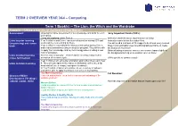 TERM 2 OVERVIEW YEAR 3&4 – Computing
