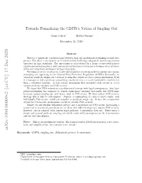 Towards Formalizing the GDPR's Notion of Singling