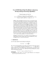 Use of SIMD-Based Data Parallelism to Speed up Sieving in Integer-Factoring Algorithms ?