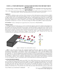 Using a Cmos-Biomems Cantilever Sensor For