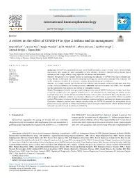 A Review on the Effect of COVID-19 in Type 2 Asthma and Its Management