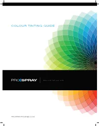 Colour Tinting Guide