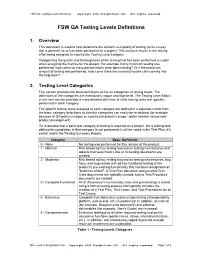 Evaluating Testing with a Test Level Matrix