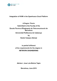 Integration of KVM in the Openhuaca Cloud Platform