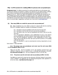 LC/PCC Practice for Creating Nars for Persons Who Use Pseudonyms